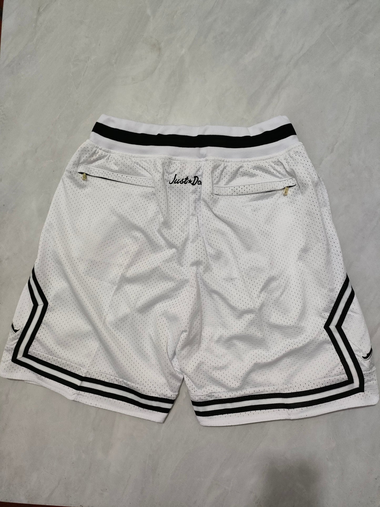 JUST DON Jordan White Pocket Shorts basketball jersey product view 2