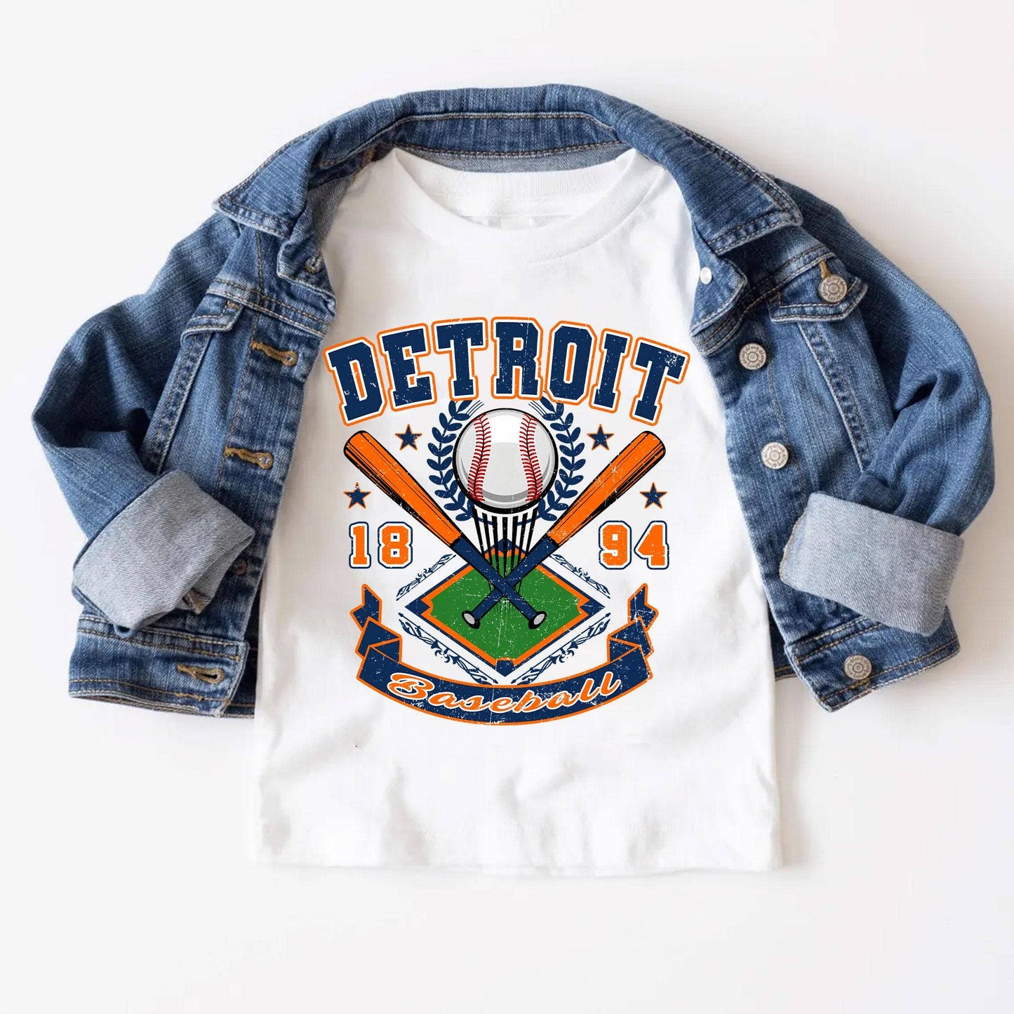 Detroit Baseball Tee For Kids and Adults, Retro Sport Fan Unisex T-shirt, Sweatshirt, Hoodie, Long Sleeve Tee - T-Shirt, Sweatshirt, Hoodie