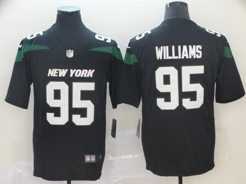 Men's New York Jets Quinnen Williams Black Game Jersey football jersey product view 1