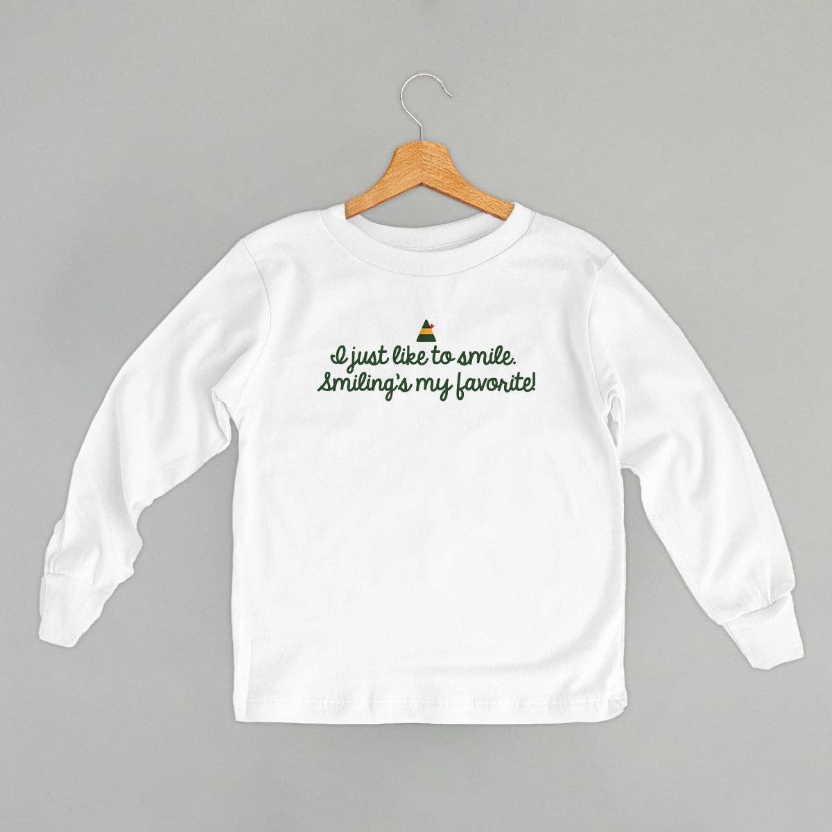 I Like Smiling Script (Kids) Unisex T-shirt, Sweatshirt, Hoodie, Long Sleeve Tee - T-Shirt, Sweatshirt, Hoodie