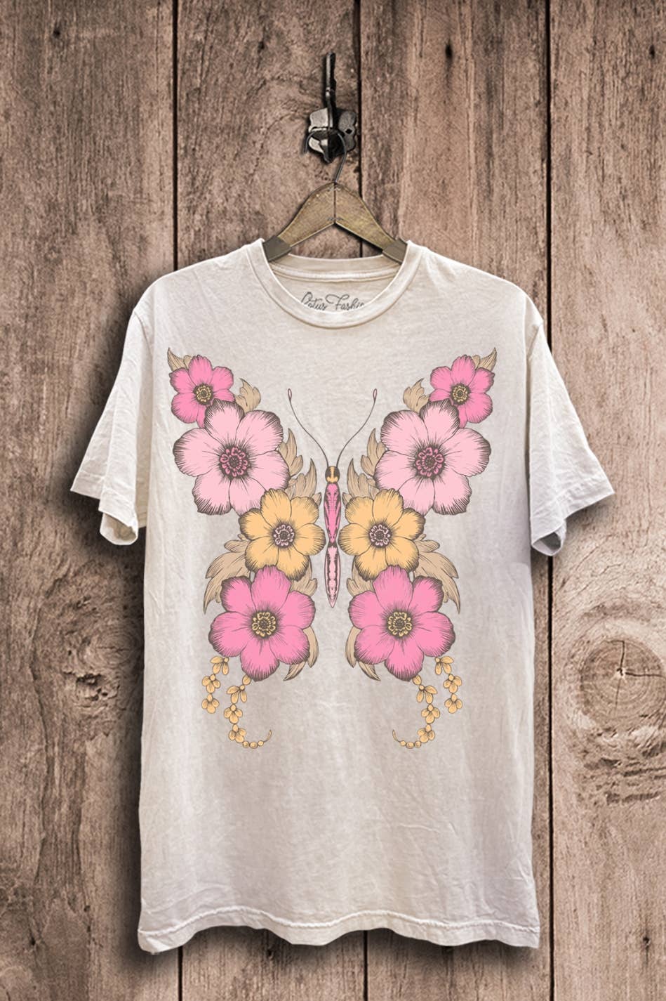 Butterfly Flowers Graphic Top Unisex T-shirt, Sweatshirt, Hoodie, Long Sleeve Tee - T-Shirt, Sweatshirt, Hoodie