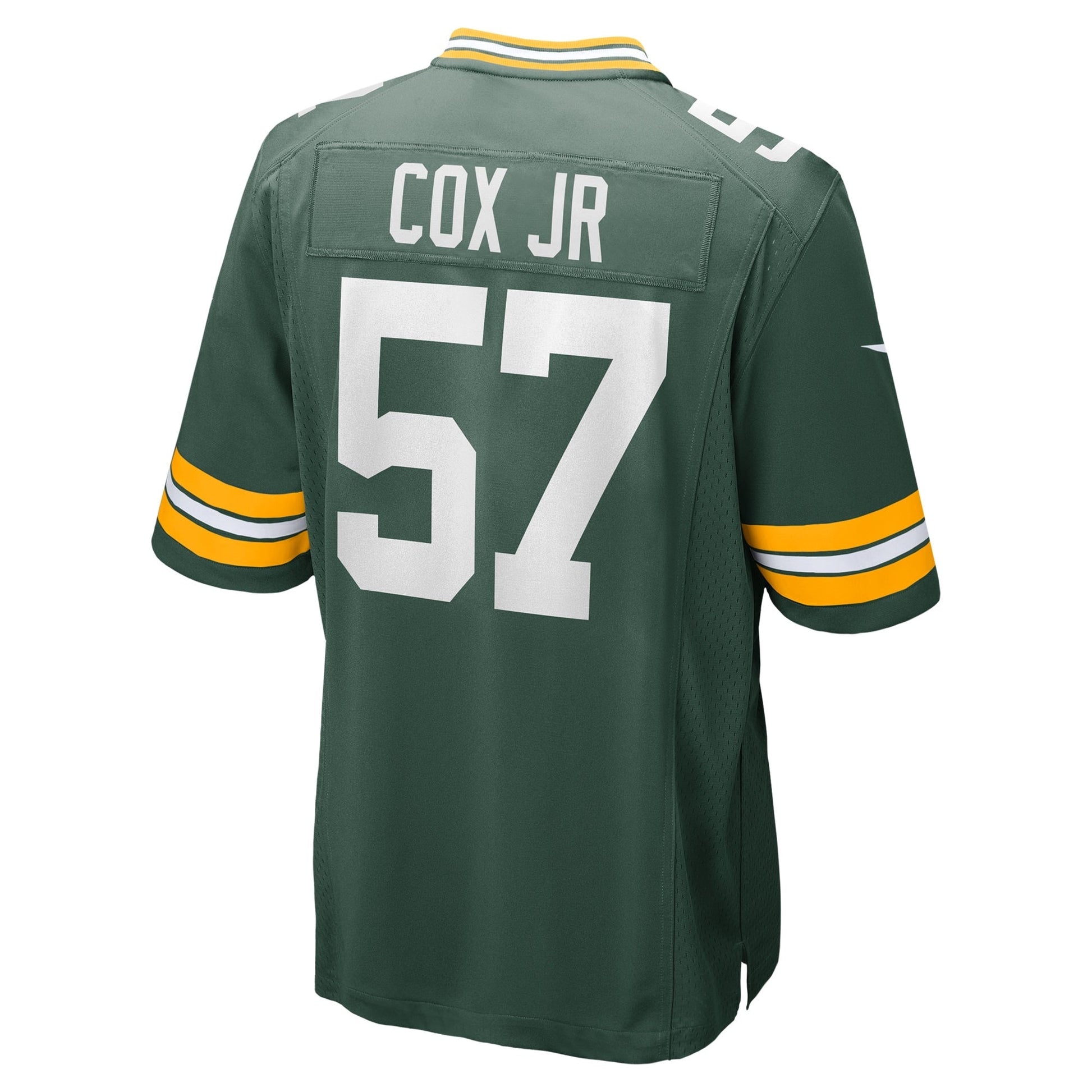 Brenton Cox Jr. Green Bay Packers Game Jersey - Green football jersey product view 3