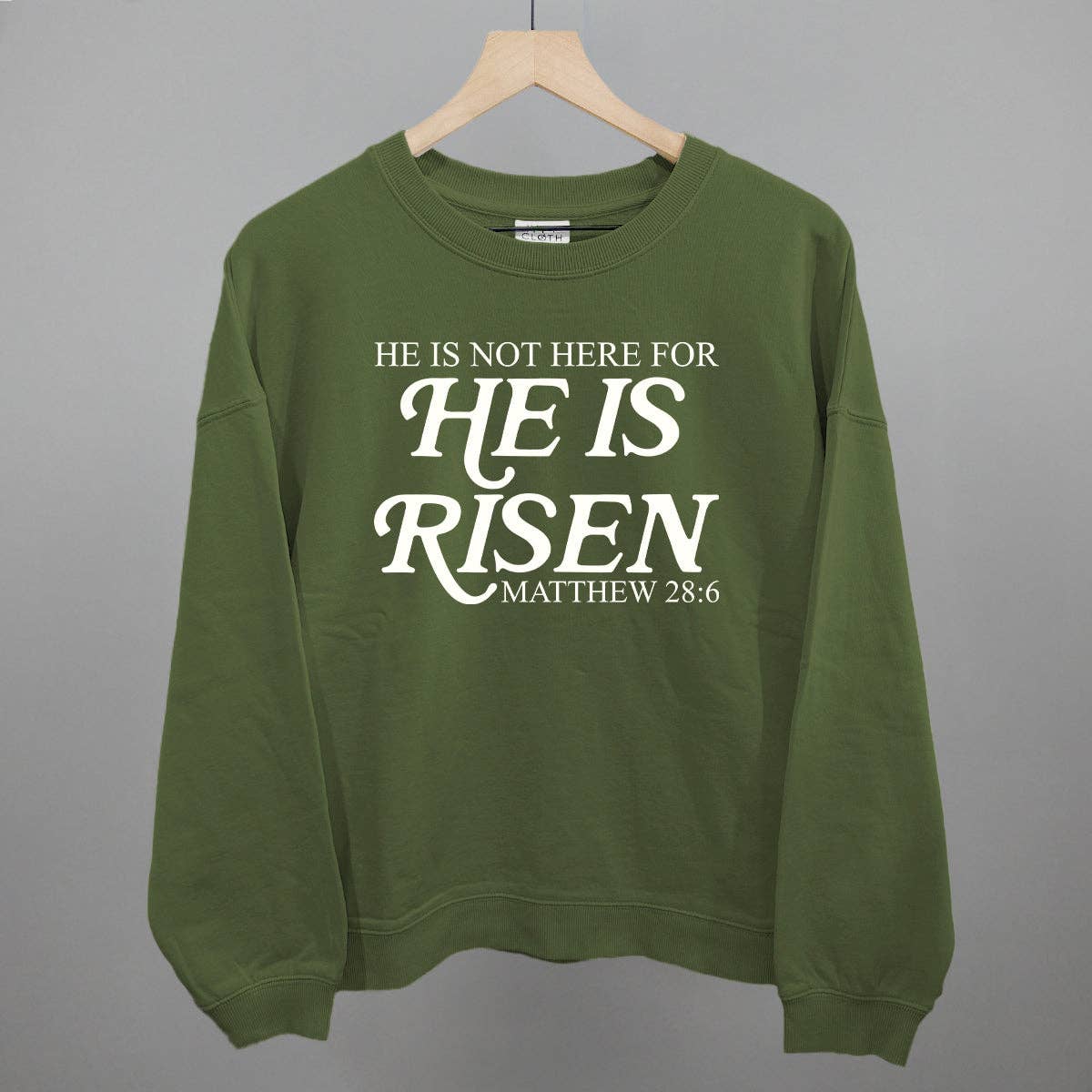 He Is Not Here For He Has Risen (Cream) Unisex T-shirt, Sweatshirt, Hoodie, Long Sleeve Tee - T-Shirt, Sweatshirt, Hoodie