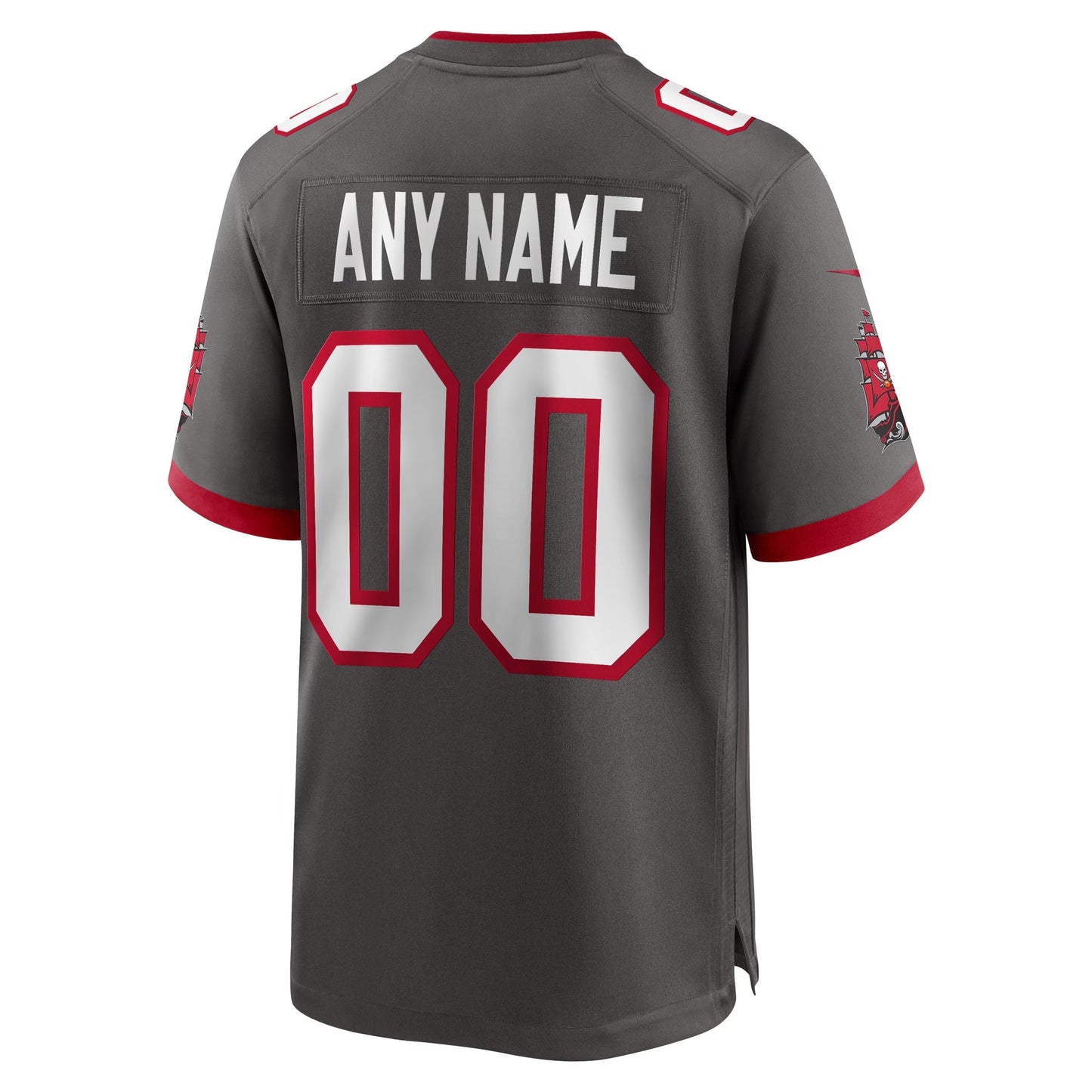 Tampa Bay Buccaneers Pewter Alternate Custom Game Jersey football jersey product view 2