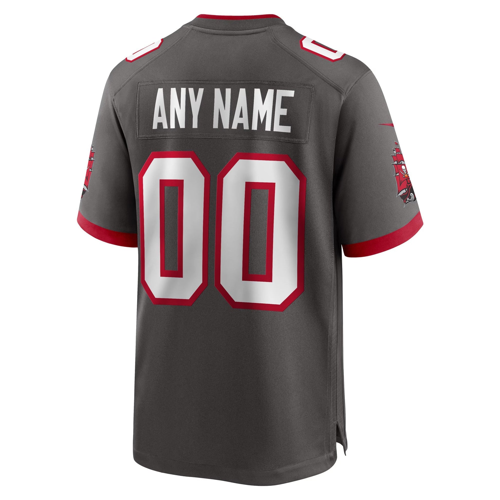 Tampa Bay Buccaneers Pewter Alternate Custom Game Jersey football jersey product view 2