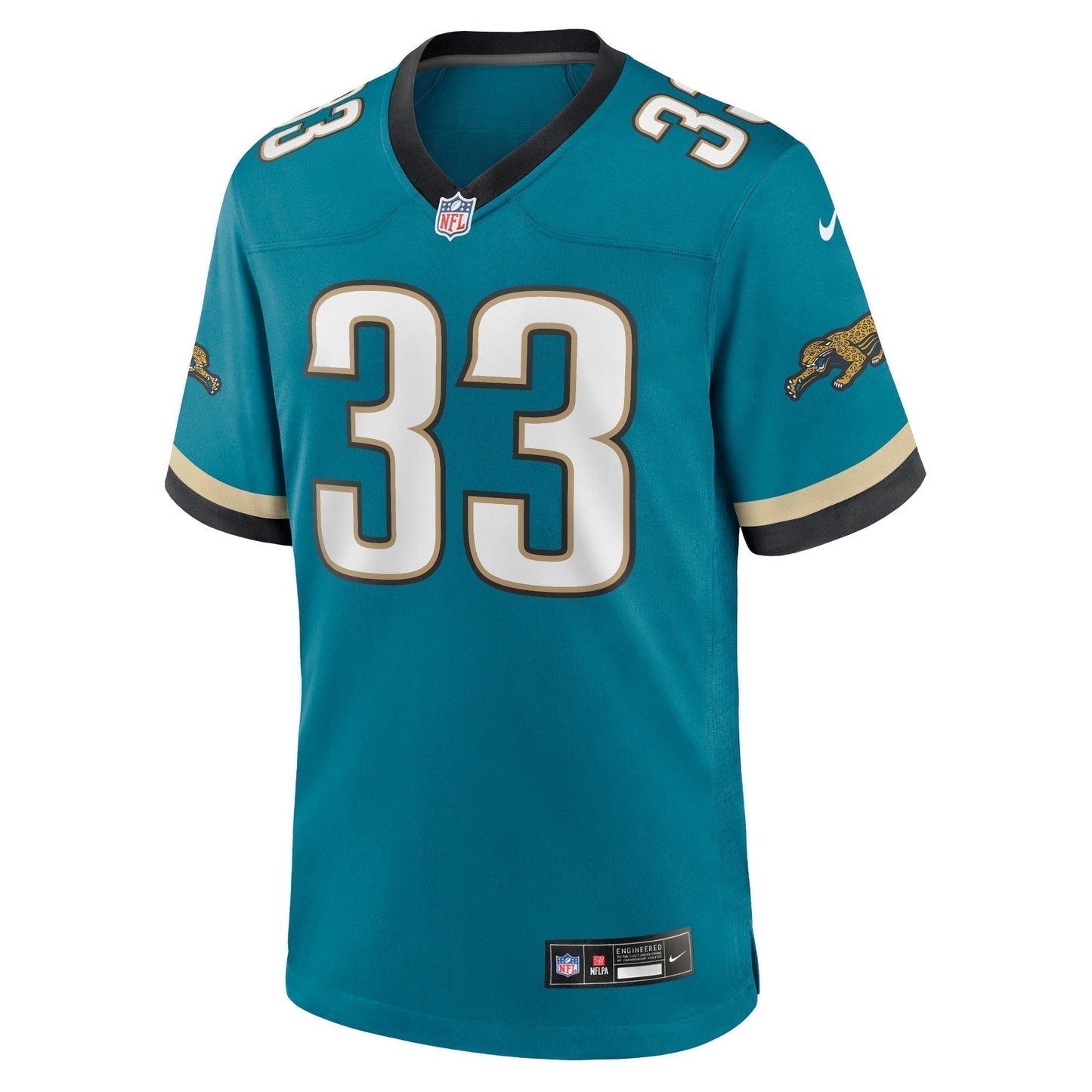 Devin Lloyd Jacksonville Jaguars Prowler Throwback Game Jersey - Teal football jersey product view 2