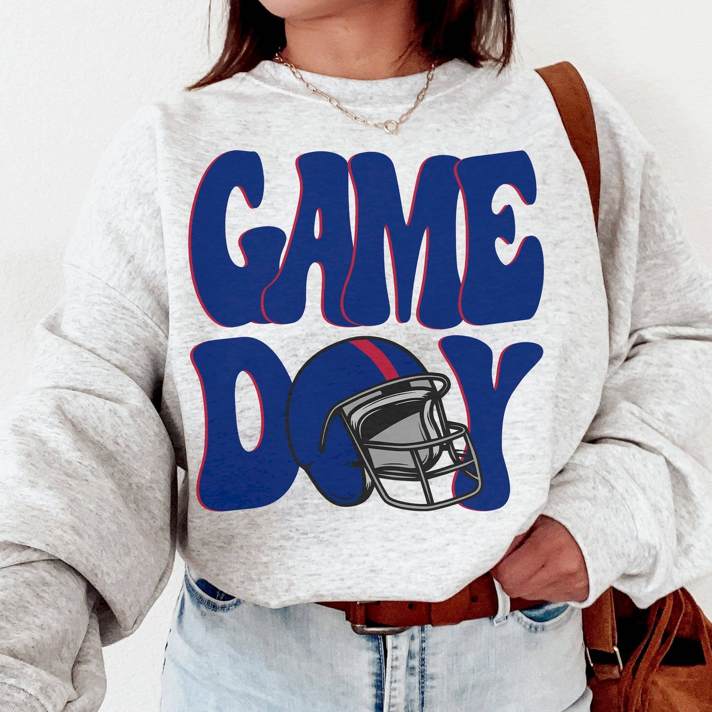 Vintage New York Football Fan  - Giant Game Day  Sweatshirt Unisex T-shirt, Sweatshirt, Hoodie, Long Sleeve Tee - T-Shirt, Sweatshirt, Hoodie