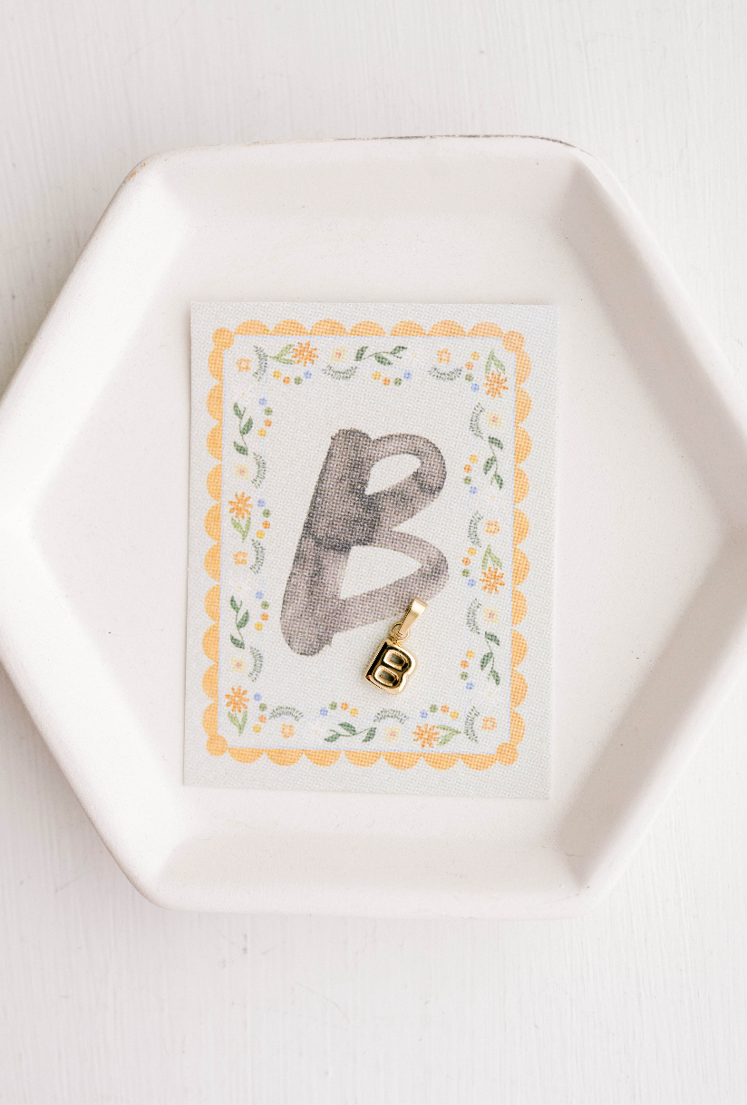 B - Letter Charm Unisex T-shirt, Sweatshirt, Hoodie, Long Sleeve Tee - T-Shirt, Sweatshirt, Hoodie