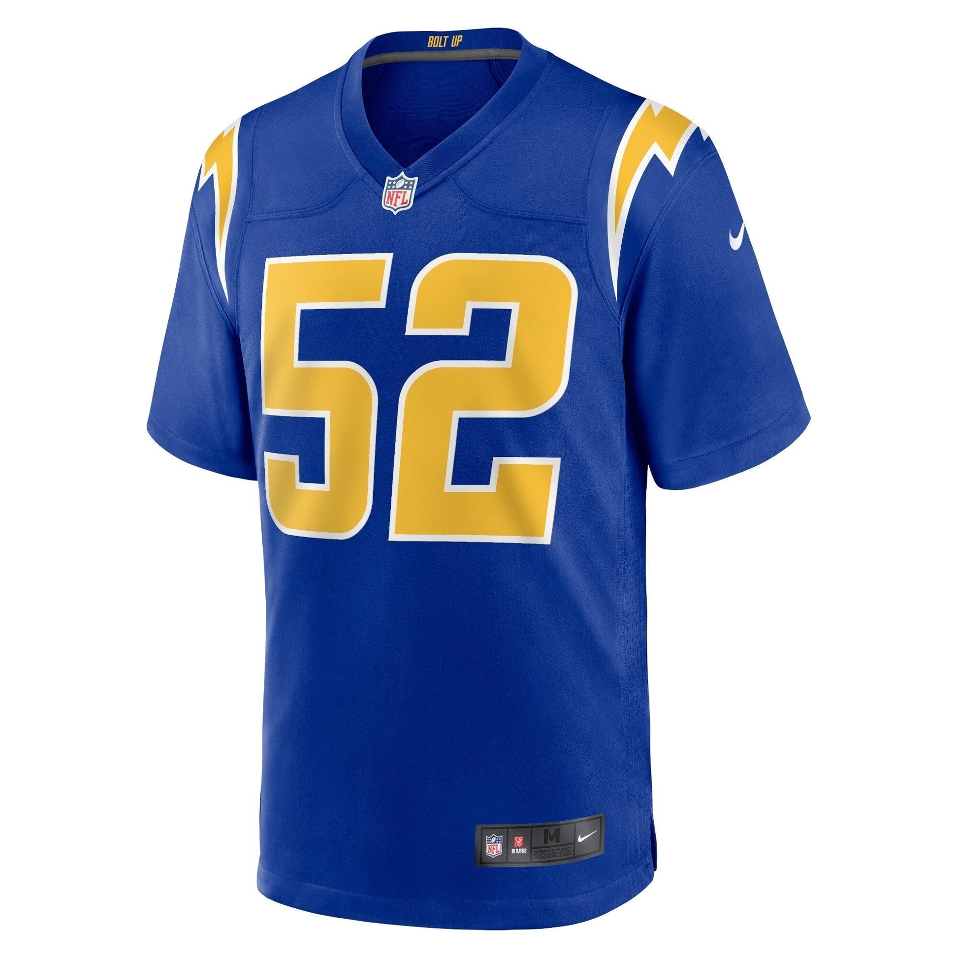 Khalil Mack Los Angeles Chargers Alternate Game Jersey - Royal football jersey product view 2