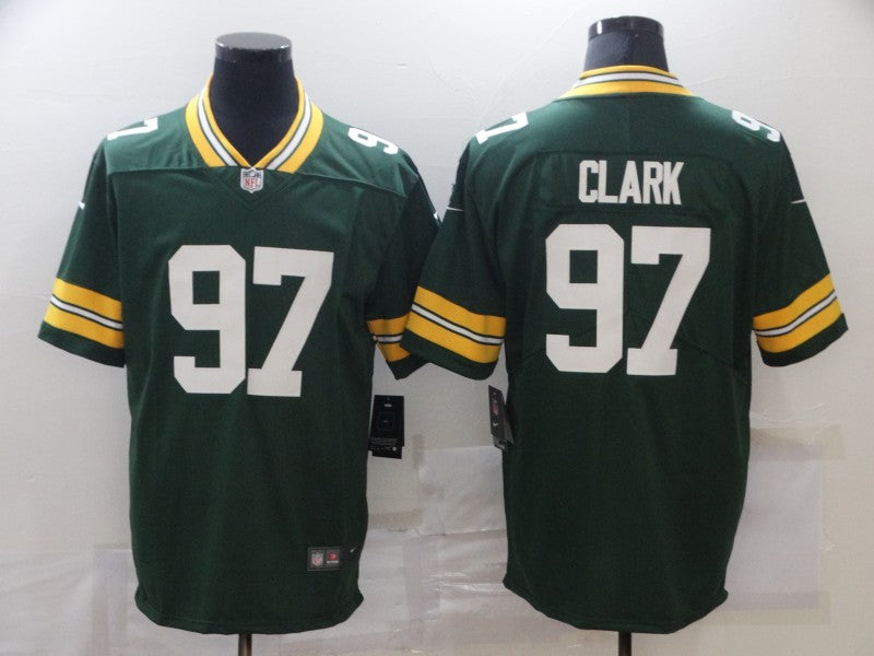 Men's Green Bay Packers Kenny Clark Green Game Jersey football jersey product view 1