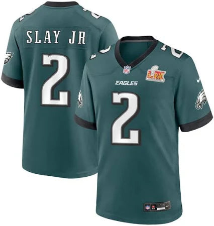 Darius Slay Jr Men's Midnight Green Philadelphia Eagles Super Bowl LIX Game Jersey football jersey product view 1
