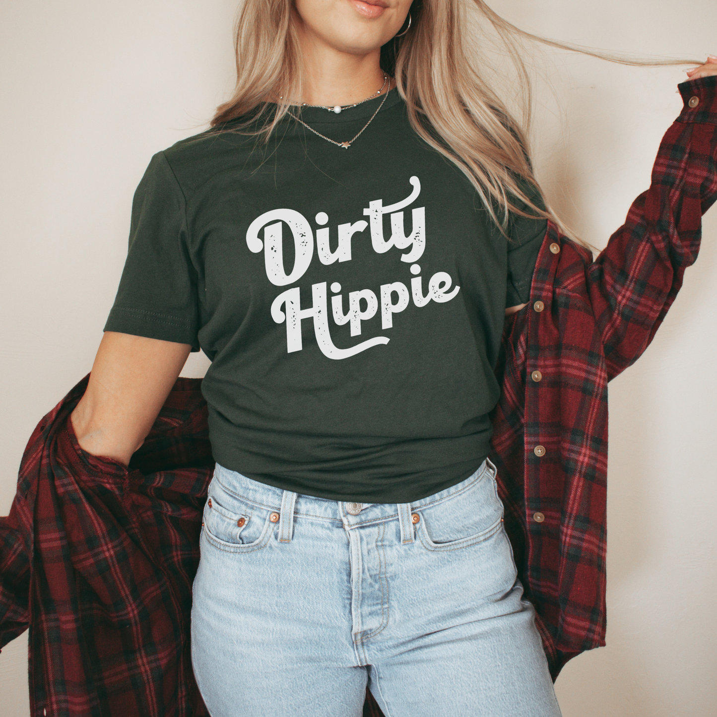 Dirty Hippie Graphic Tee | 190(Dtf) Unisex T-shirt, Sweatshirt, Hoodie, Long Sleeve Tee - T-Shirt, Sweatshirt, Hoodie
