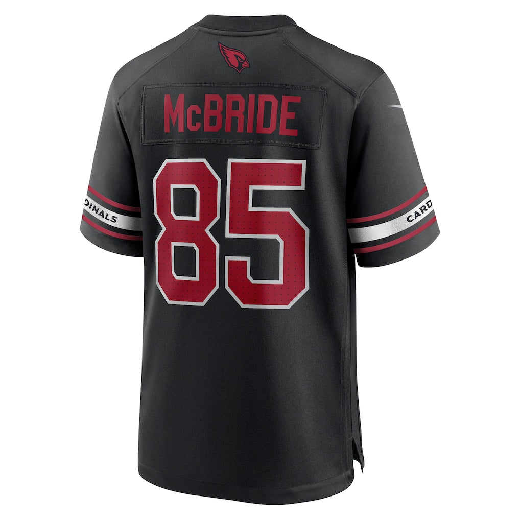 A.Cardinals #85 Trey McBride Black Alternate Game Jersey sports jersey product view 1