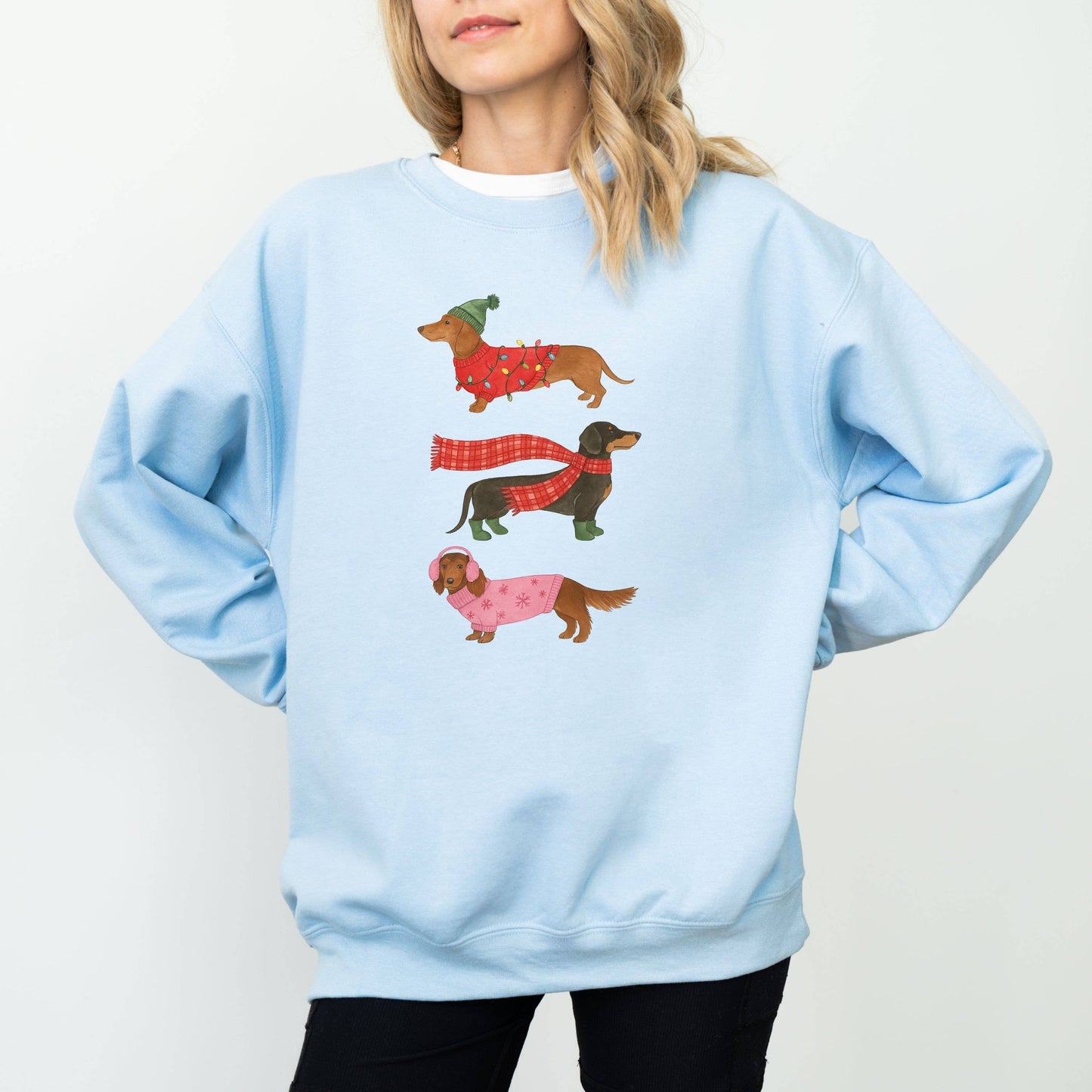 Christmas Sweatshirt, Dachshund Christmas Sweatshirt Unisex T-shirt, Sweatshirt, Hoodie, Long Sleeve Tee - T-Shirt, Sweatshirt, Hoodie