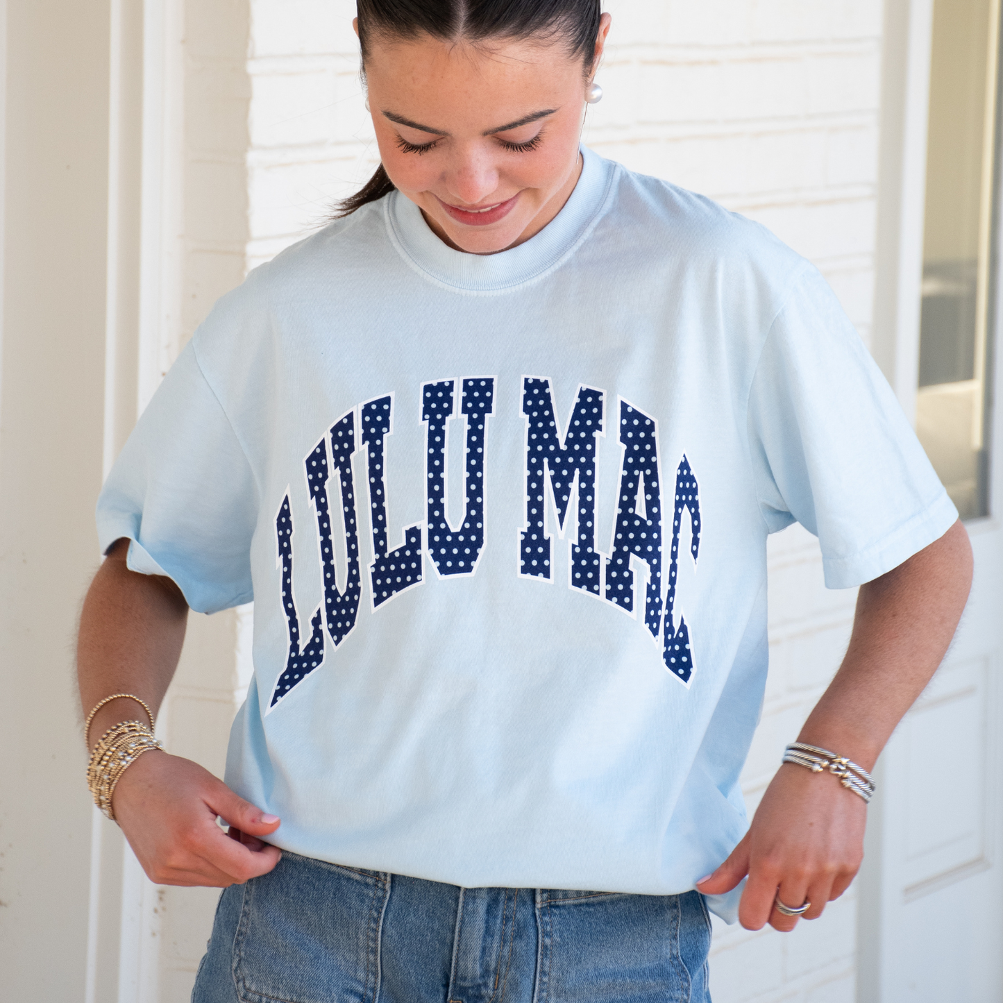 LM-PD-1001 Polka Dot Adult Chambray Comfort Colors Tee Unisex T-shirt, Sweatshirt, Hoodie, Long Sleeve Tee - T-Shirt, Sweatshirt, Hoodie