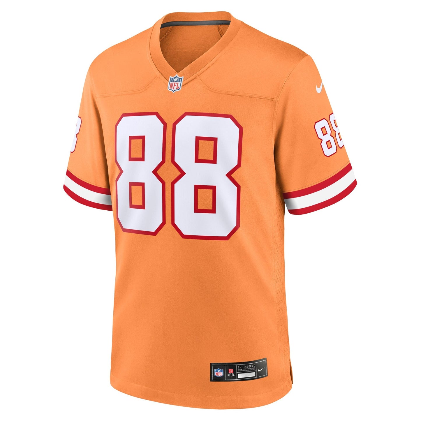Tampa Bay Buccaneers Cade Otton Orange Alternate Game Jersey football jersey product view 2
