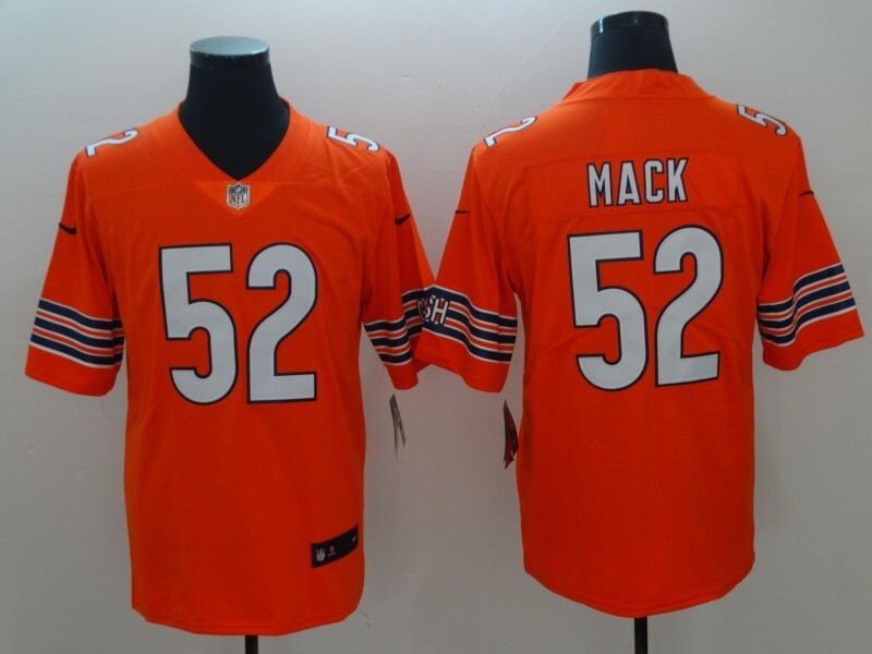 Men's Chicago Bears Khalil Mack Jersey-Orange football jersey product view 1