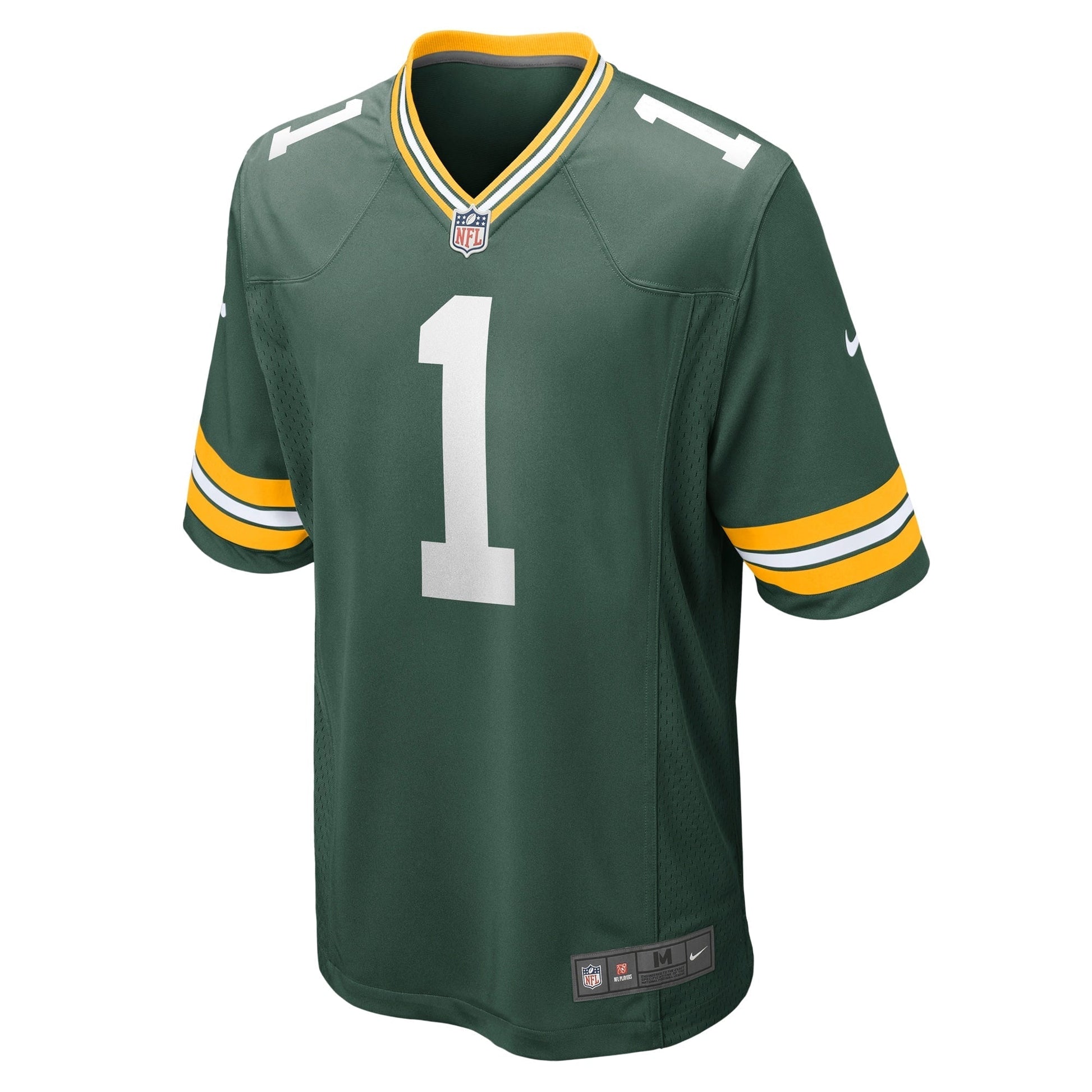 Number 1 Dad Green Bay Packers Game Jersey - Green football jersey product view 2