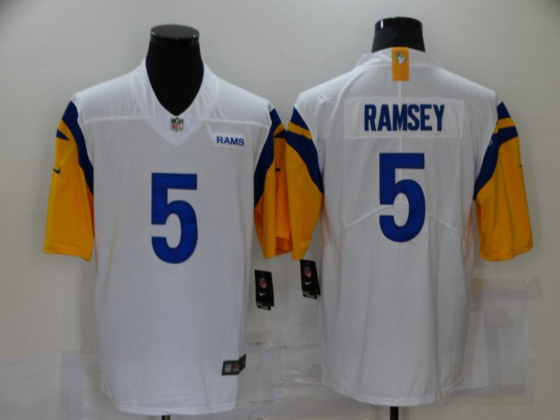 Men's Los Angeles Rams Jalen Ramsey White Legend Jersey football jersey product view 1
