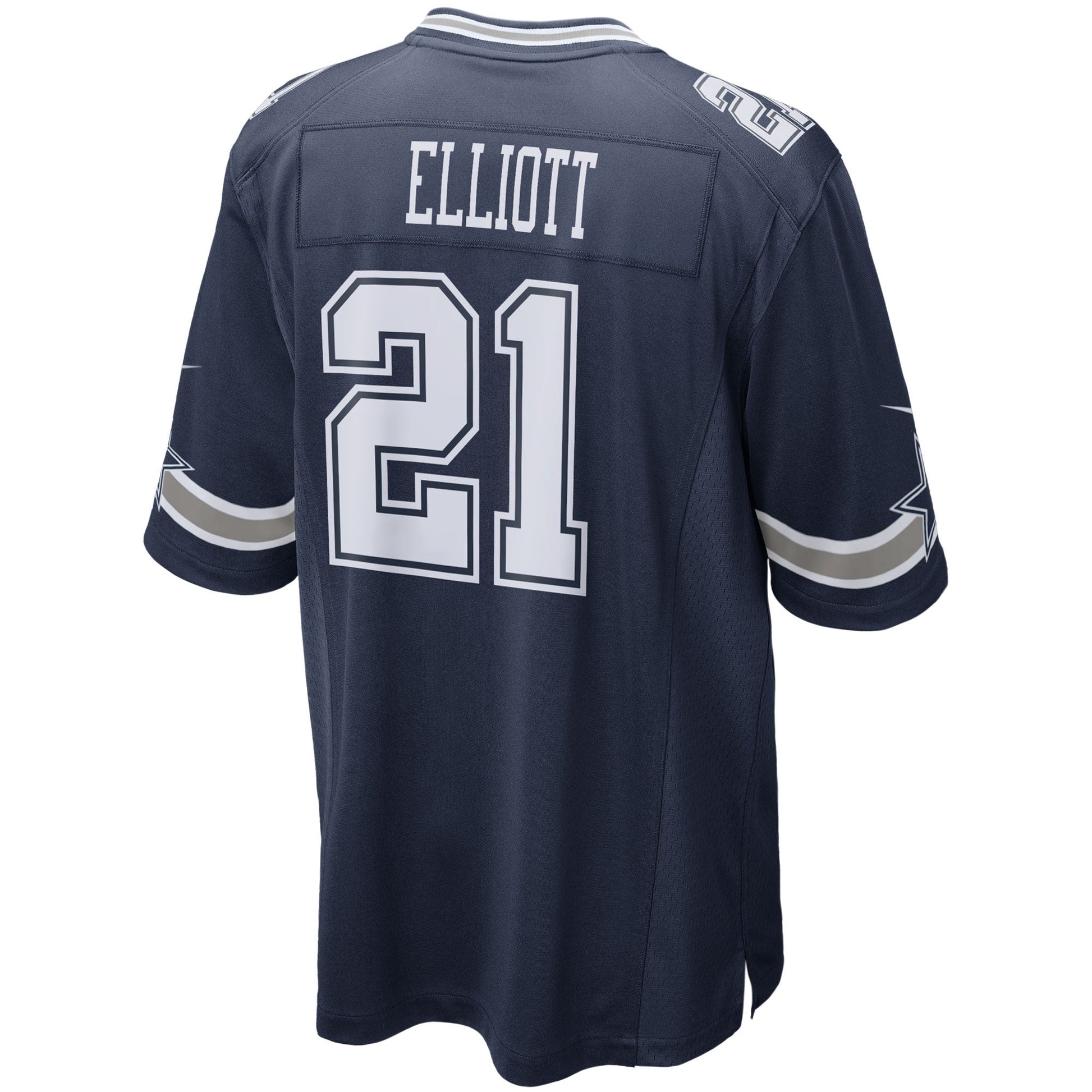 Ezekiel Elliott Dallas Cowboys Game Team Jersey - Navy football jersey product view 3