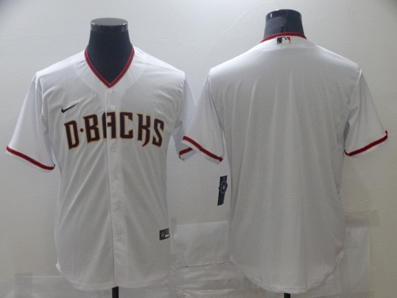 Men's Arizona Diamondbacks White Replica Blank Jersey baseball jersey product view 1