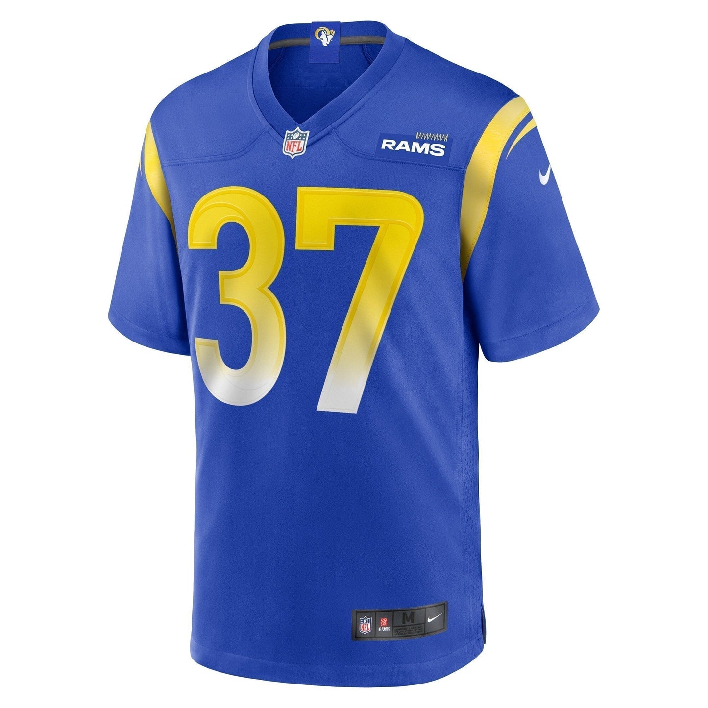 Quentin Lake Los Angeles Rams Game Jersey - Royal football jersey product view 2