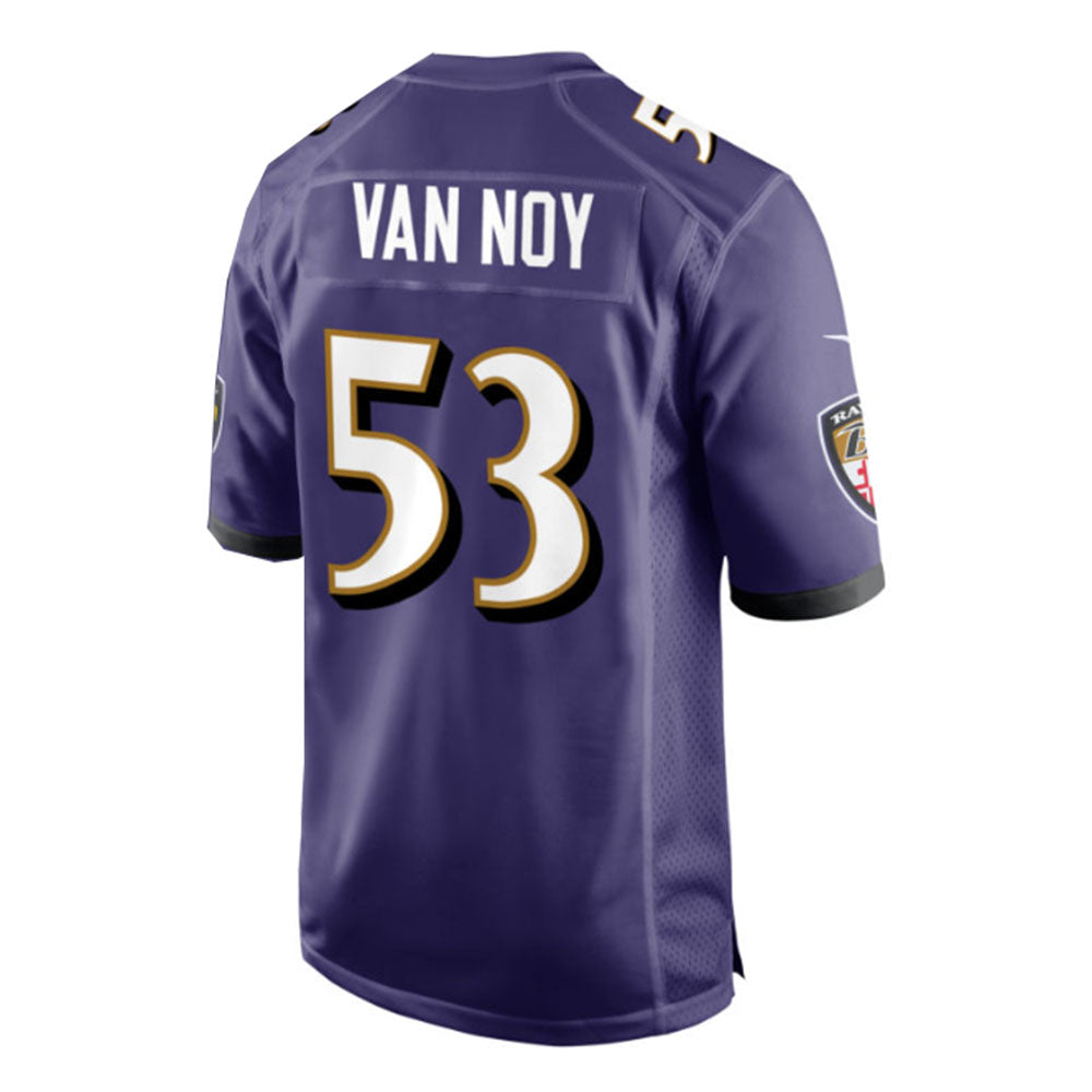 B.Ravens #53 Kyle Van Noy Purple Game Player Jersey Stitched American Football Jerseys football jersey product view 1