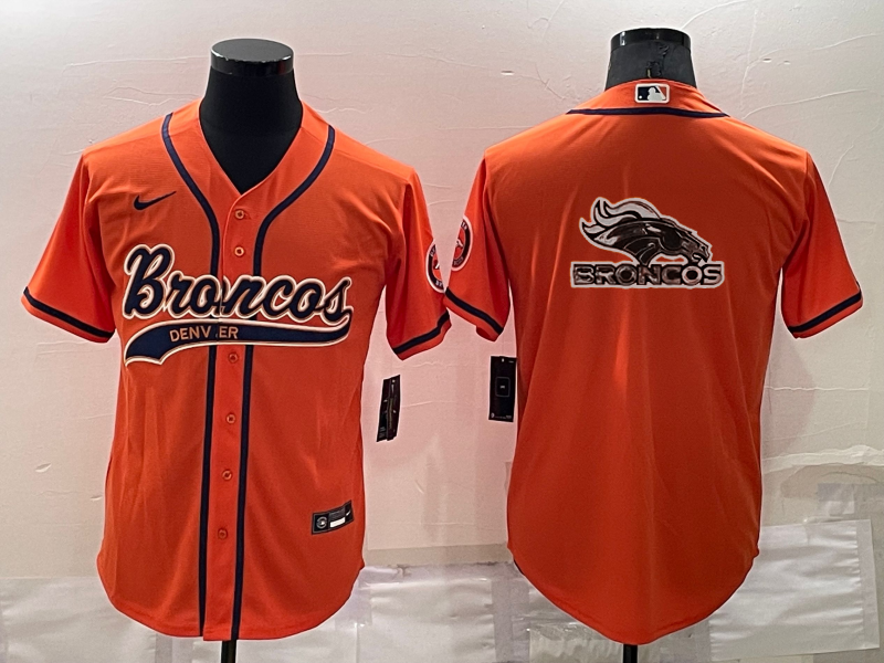Men's Denver Broncos Orange Game Jersey1 football jersey product view 1