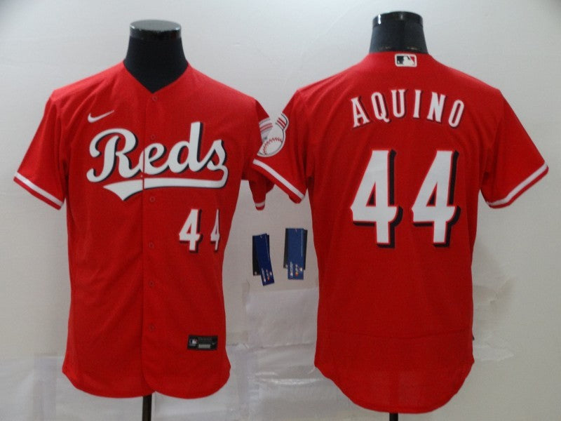 Men's Cincinnati Reds Aristides Aquino Red Replica Baseball Jersey baseball jersey product view 1