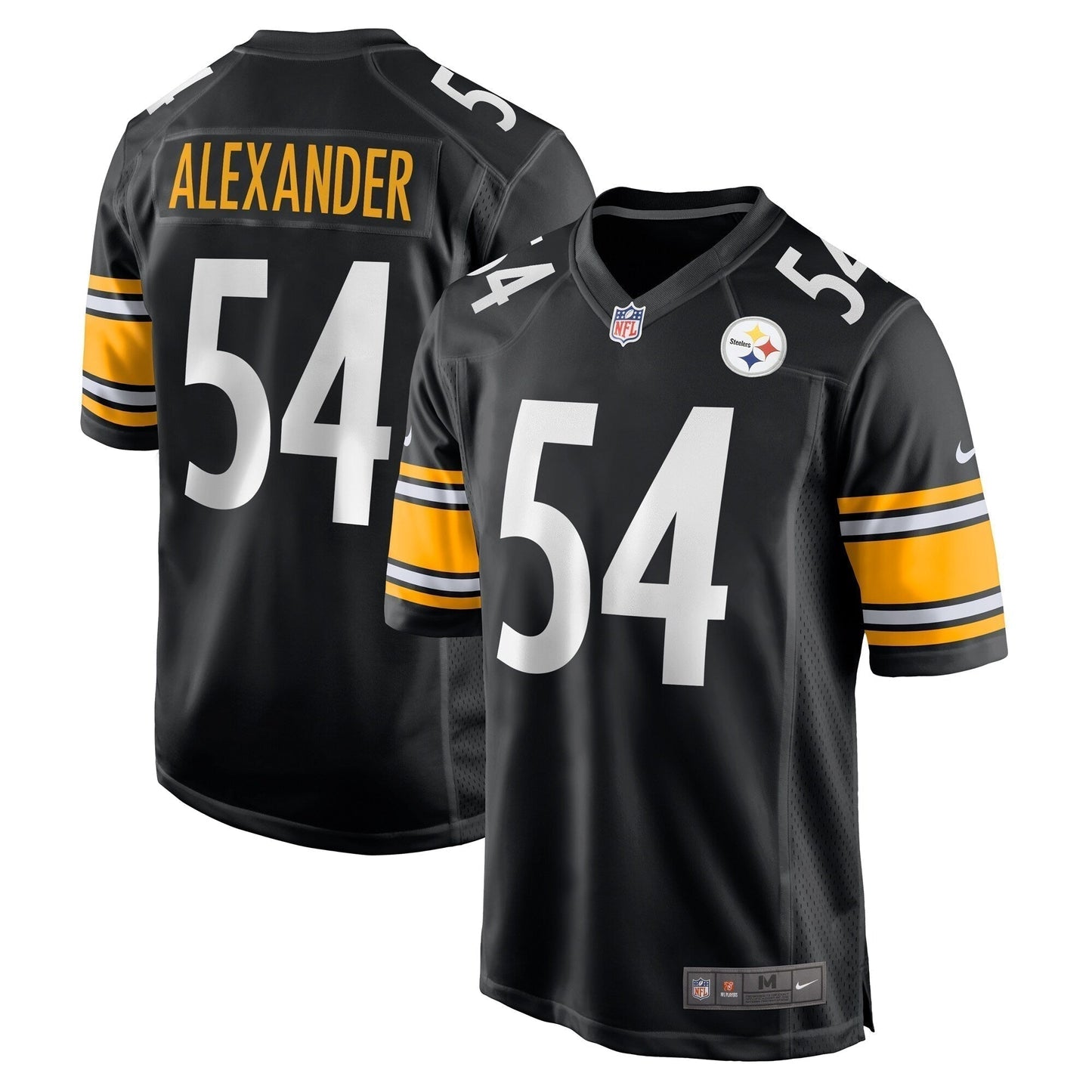 Kwon Alexander Pittsburgh Steelers Game Jersey - Black football jersey product view 1