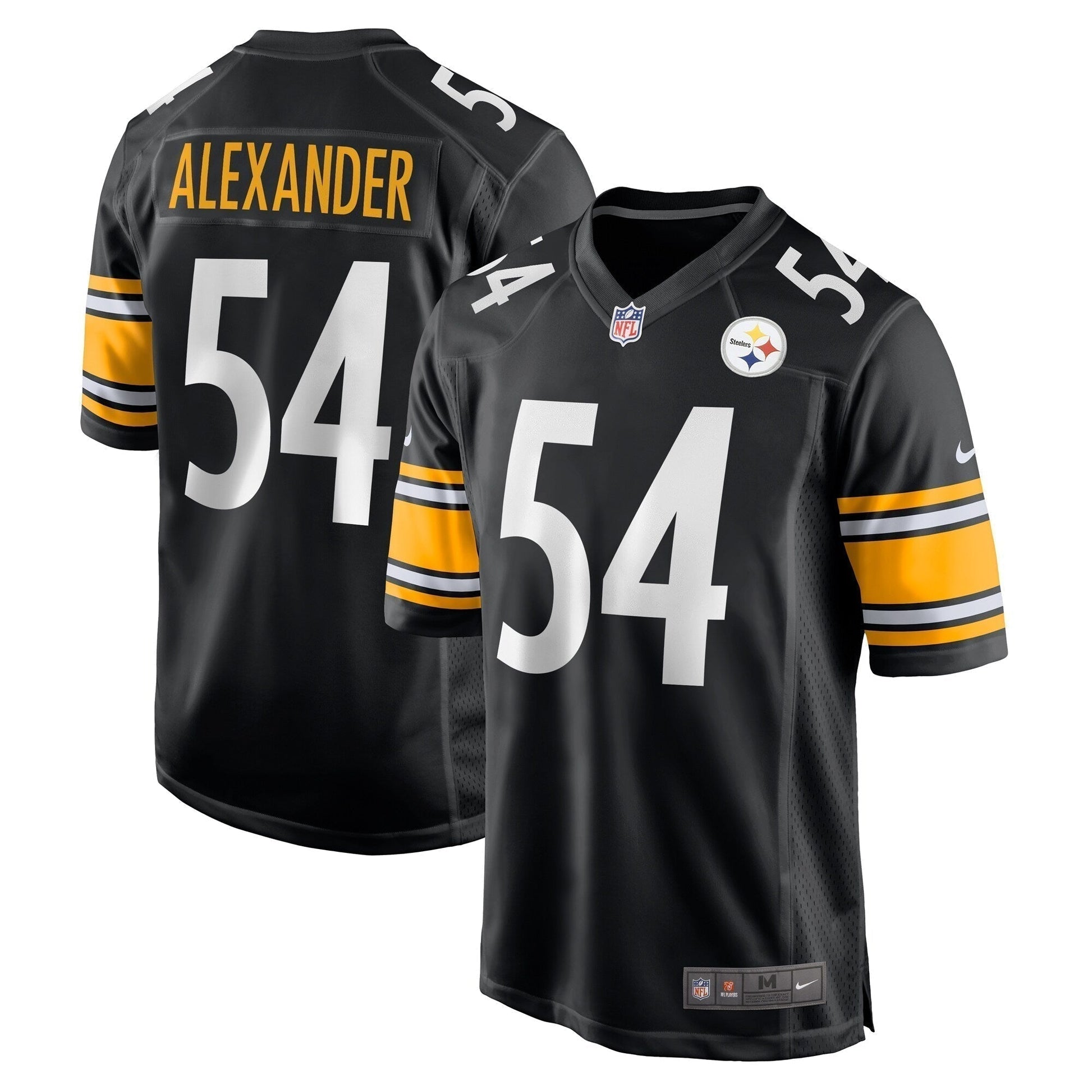 Kwon Alexander Pittsburgh Steelers Game Jersey - Black football jersey product view 1