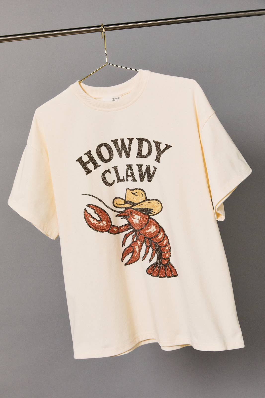 Half Sleeve "Howdy Claw" Oversize Graphic T-Shirt Unisex T-shirt, Sweatshirt, Hoodie, Long Sleeve Tee - T-Shirt, Sweatshirt, Hoodie