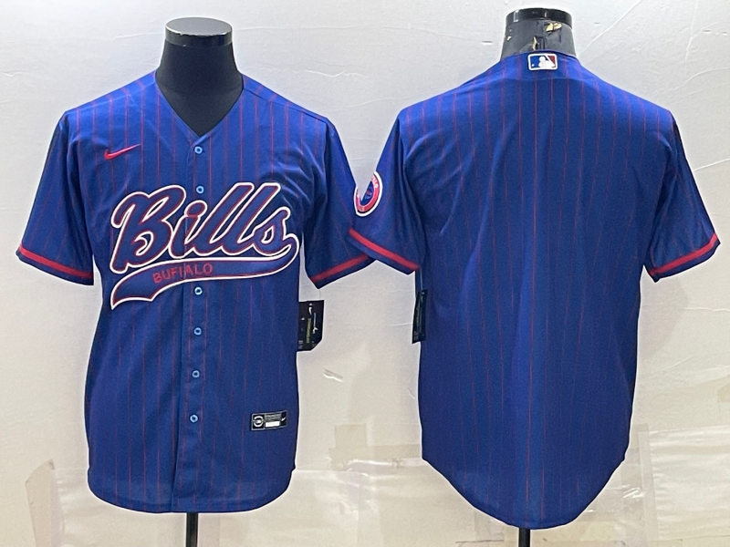 Men's Buffalo Bills Royal Game Blank Jersey1 football jersey product view 1