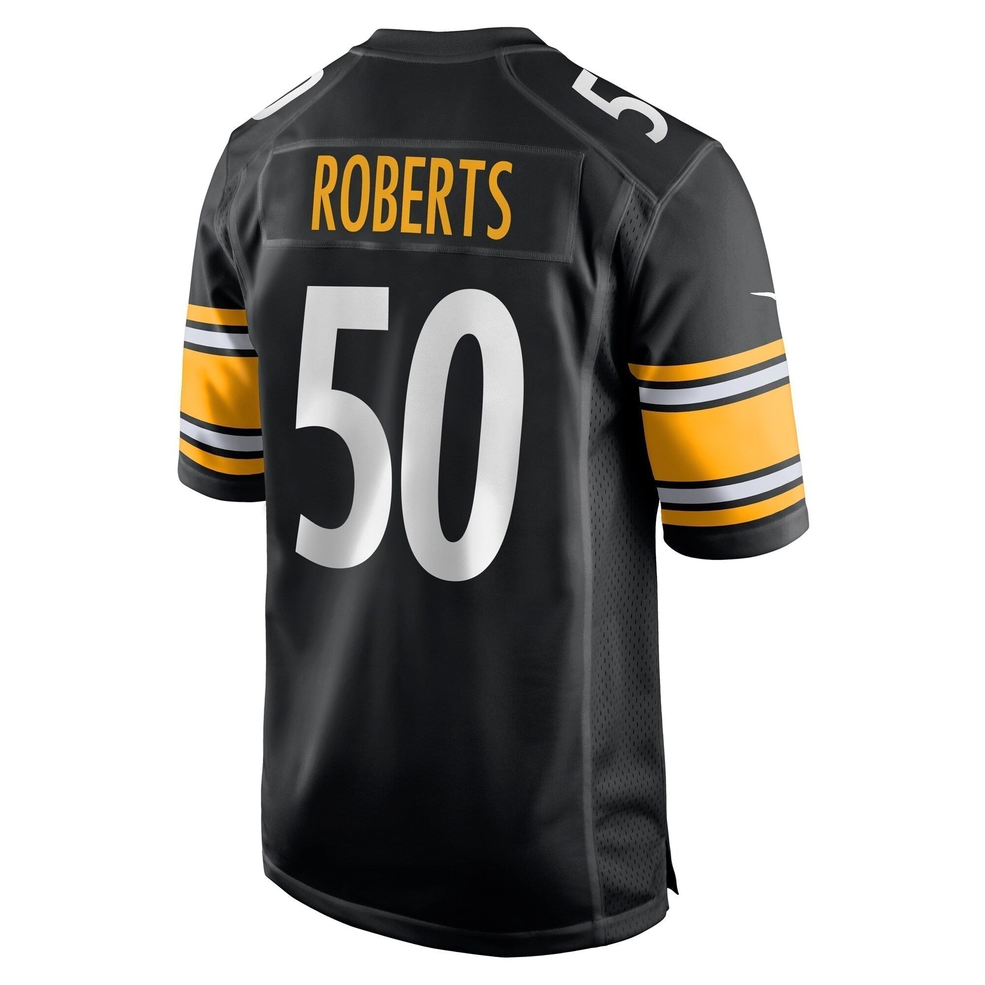 Elandon Roberts Pittsburgh Steelers Game Jersey - Black football jersey product view 3
