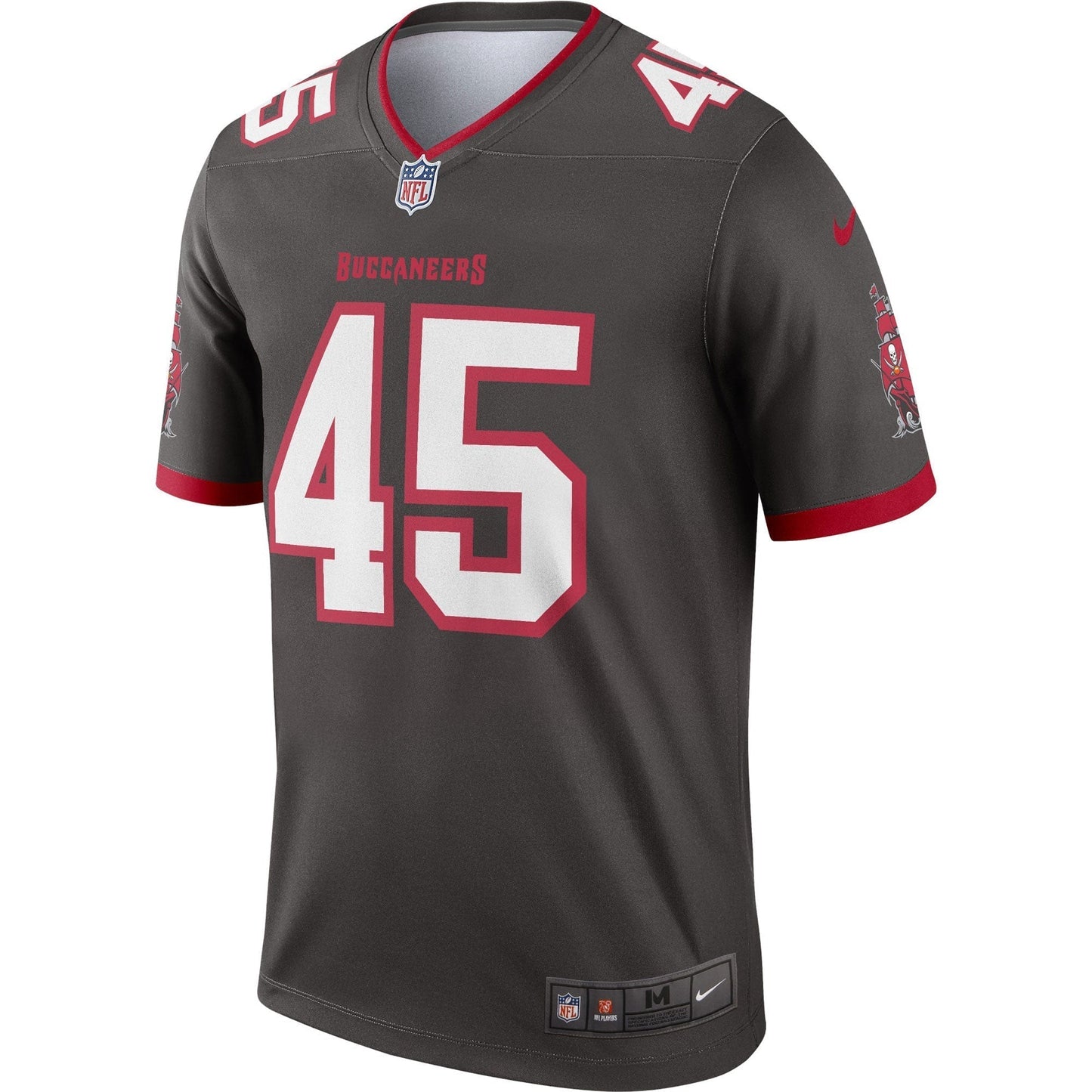 Devin White Tampa Bay Buccaneers Alternate Legend Jersey - Pewter football jersey product view 2
