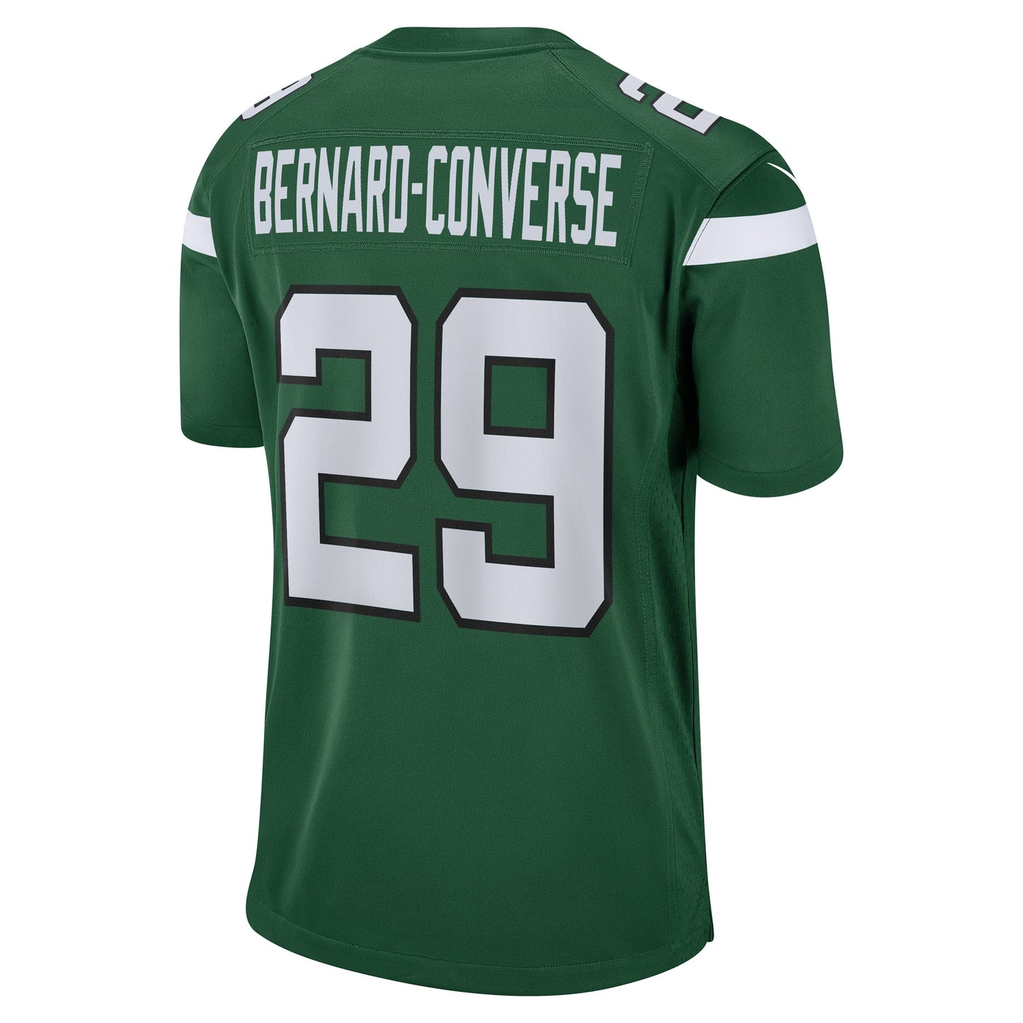Jarrick Bernard Converse New York Jets Game Jersey - Gotham Green football jersey product view 3