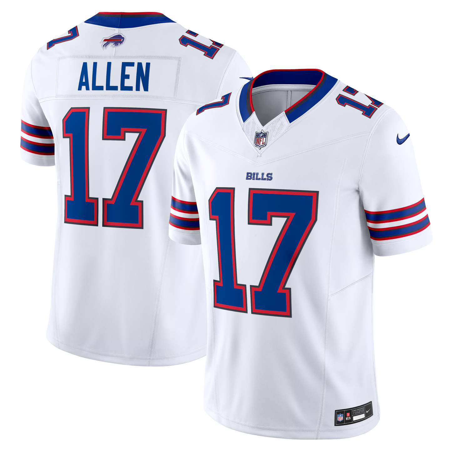 Buffalo Bills Josh Allen White Vapor F.U.S.E. Limited Jersey football jersey product view 1