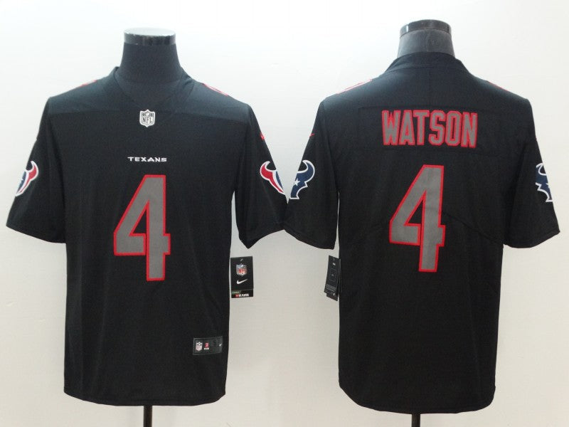 Men's Houston Texans Deshaun Watson #4 Black Player Jersey1 football jersey product view 1