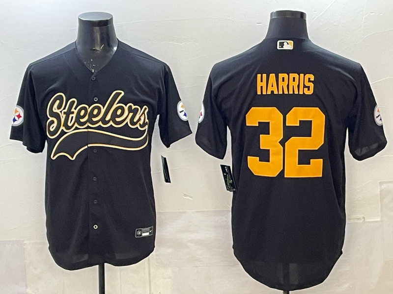 Men's Pittsburgh Steelers Franco Harris Black Vapor F.U.S.E. Limited Jersey football jersey product view 1