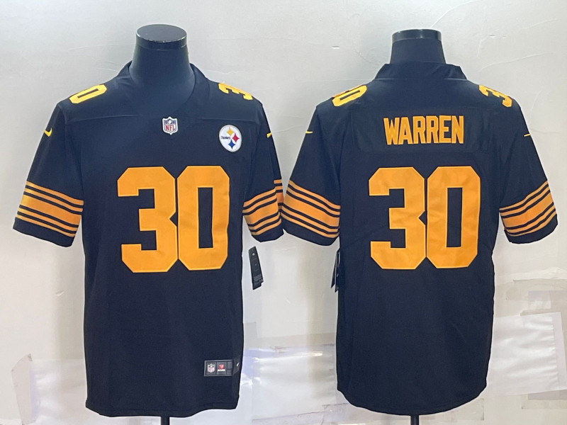 Men's Pittsburgh Steelers Jaylen Warren Black Vapor F.U.S.E. Limited Jersey football jersey product view 1