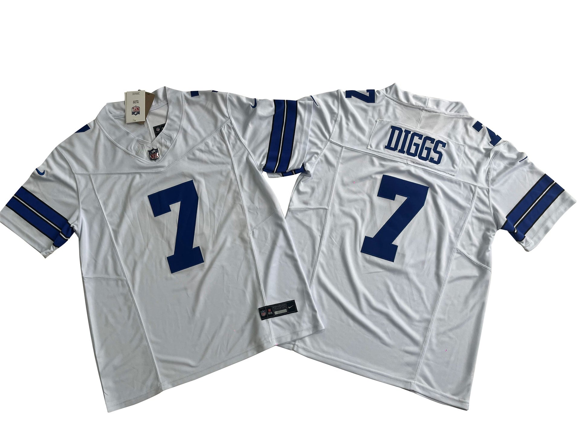 Dallas Cowboys 7# Trevon Diggs Limited Jersey-White football jersey product view 1