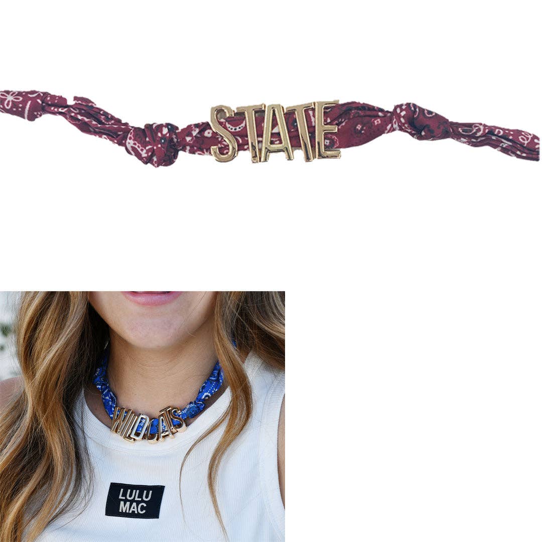 Team Charm Necklace-State Maroon Unisex T-shirt, Sweatshirt, Hoodie, Long Sleeve Tee - T-Shirt, Sweatshirt, Hoodie