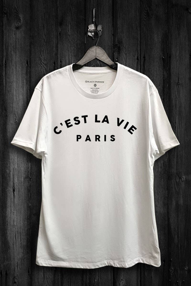 Cest La Vie Paris Graphic Top Unisex T-shirt, Sweatshirt, Hoodie, Long Sleeve Tee - T-Shirt, Sweatshirt, Hoodie