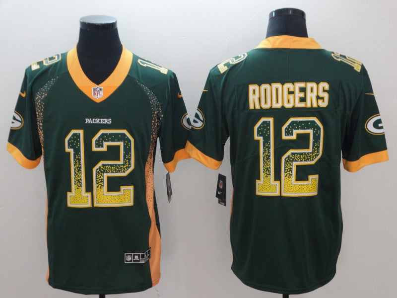 Men's Green Bay Packers Aaron Rodgers #12 Green Alternate Game Jersey1 football jersey product view 1