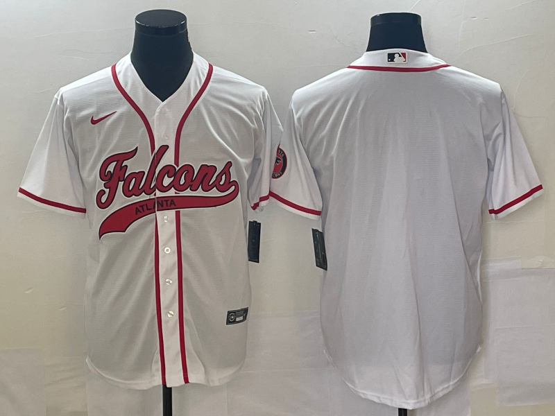 Men's Atlanta Falcons White Blank Jersey1 football jersey product view 1