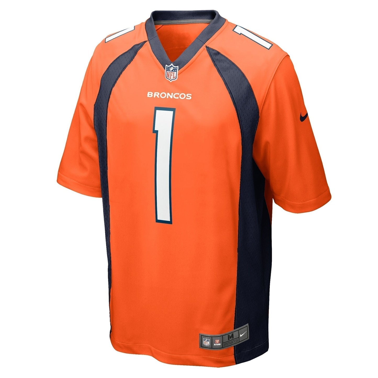 Tremon Smith Denver Broncos Game Jersey - Orange football jersey product view 2