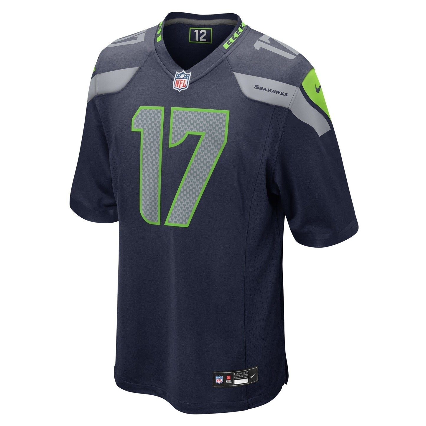 Jerome Baker Seattle Seahawks Game Jersey - College Navy football jersey product view 2