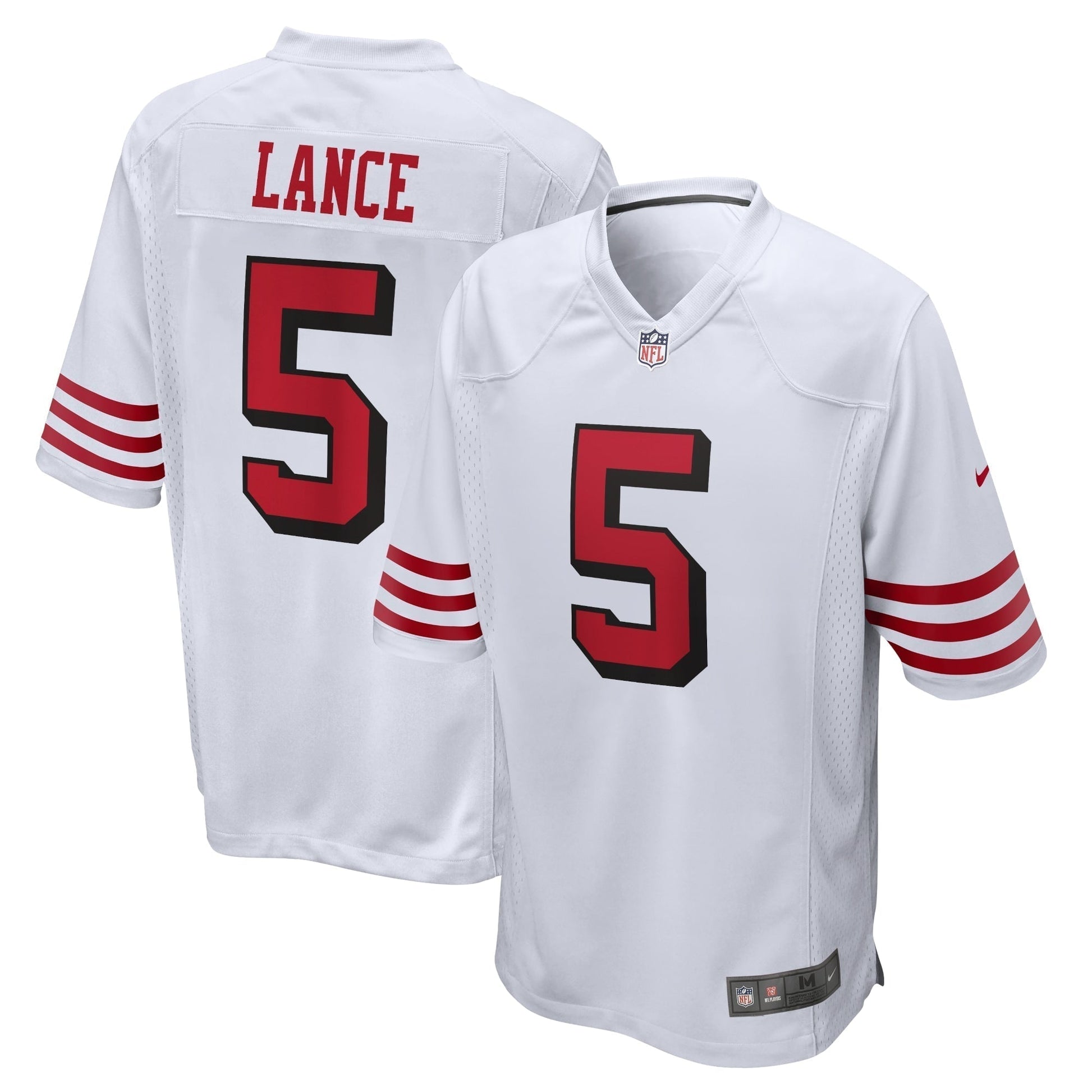 Trey Lance San Francisco 49ers Alternate Game Jersey - White football jersey product view 1
