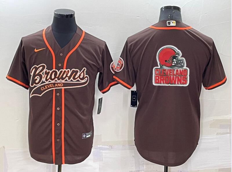 Men's Cleveland Browns Brown Game Jersey1 football jersey product view 1