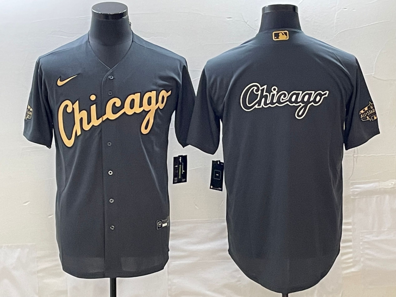 Men's Chicago White Sox Dark Gray Replica Game Jersey baseball jersey product view 1